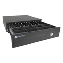 Cajon de dinero stylos htposcd1b hostech ht-300 4*billetes 8*monedas cable rj11 acero negro