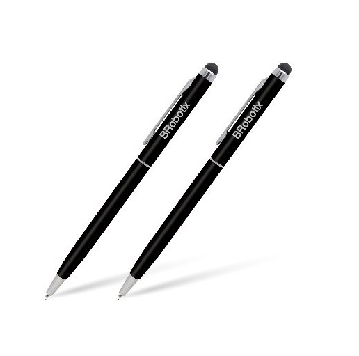 Pluma BRobotix Lápiz Digital Stylus Duo Pack para Tablet Negro