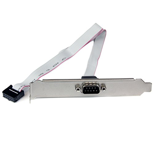 Adaptador de 40cm header cabezal bracket serial db9 rs232 a idc 10 pines para tarjeta madre - startech.com mod. plate9m16