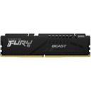 Kingston Fury Beast Black Expo DDR5, Memoria Gamer, Capacidad: 32GB, Frecuencia: 5600MT/s, Latencia: CL36, Factor de Forma: DIMM, AMD Expo/Intel XMP, Color: Negro, SKU: KF556C36BBE-32
