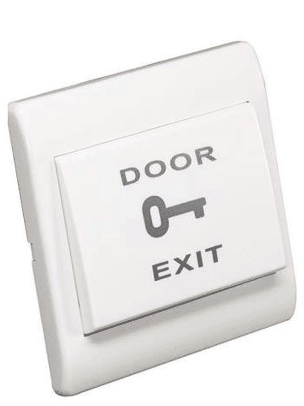 Botón de Apertura de Plástico para Controles de Acceso YLI Botón de Salida PBK812 Alámbrico Blanco