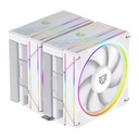Ventilador Balam Rush Heliux Pro HEX70 Doble Disipador  ARGB TDP 270W AMD e Intel Hidrodinámico 6 Pipas 2 Ventiladores Conector PWM y ARGB Ruido 37.1 dB