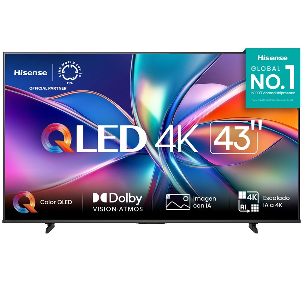 Televisión Hisense OLED 43" Resolución 3840x2160 Ultra HD 4K