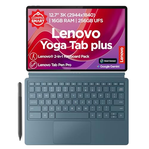 Tablet lenovo idea yoga tab plus 12.7 16gb ram 256gb snapdragon 8 gen3 paq de teclado 2en1 lenovo tab pencil pro