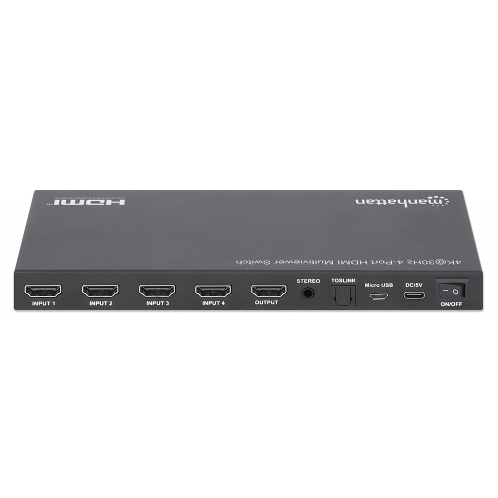 Divisor de Video HDMI Manhattan 208406 4x HDMI 3840x2160 4K 