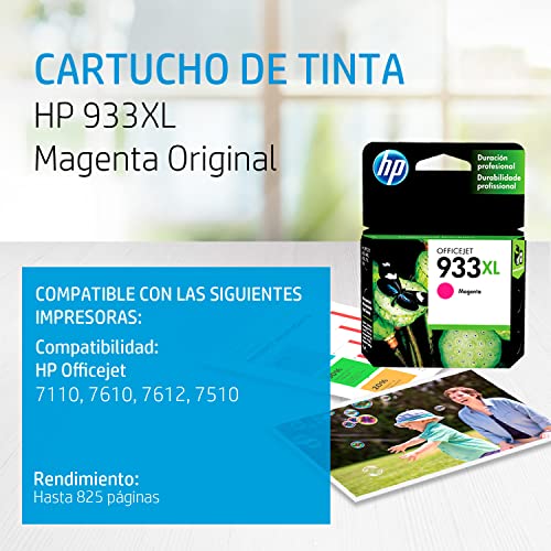 Cartucho hp 933xl magenta para 7110 7610 cn055al