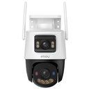 Camara CCTV Ip Imou Cruiser Dual V2 10mp Wifi Full Color Exterior Alarma Luz Roja Y Azul