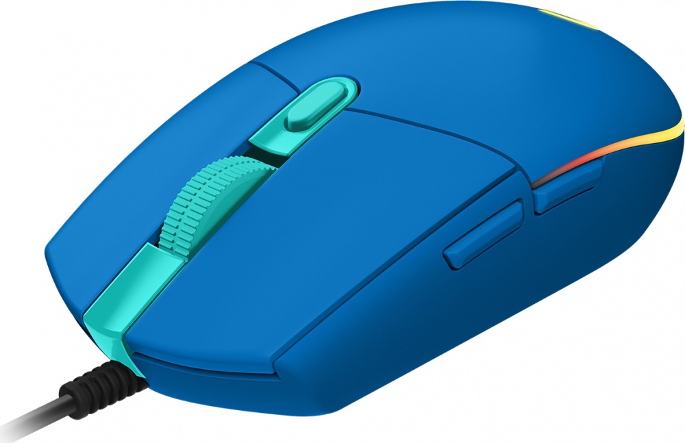 Mouse gamer logitech g203 lightsync rgb 8,000dpi usb azul 910-005795
