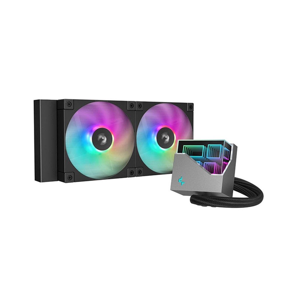 Enfriamiento Líquido Para CPU DeepCool LT240 2x 120mm Hasta 2400RPM