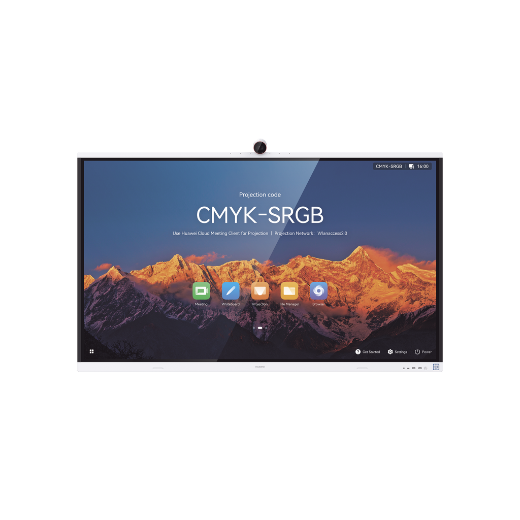 Huawei ideahub s2, pantalla interactiva para colaboración inteligente, 65", 4k uhd, harmony os, wi-fi 6, cámara inteligente, funcionalidad byom.