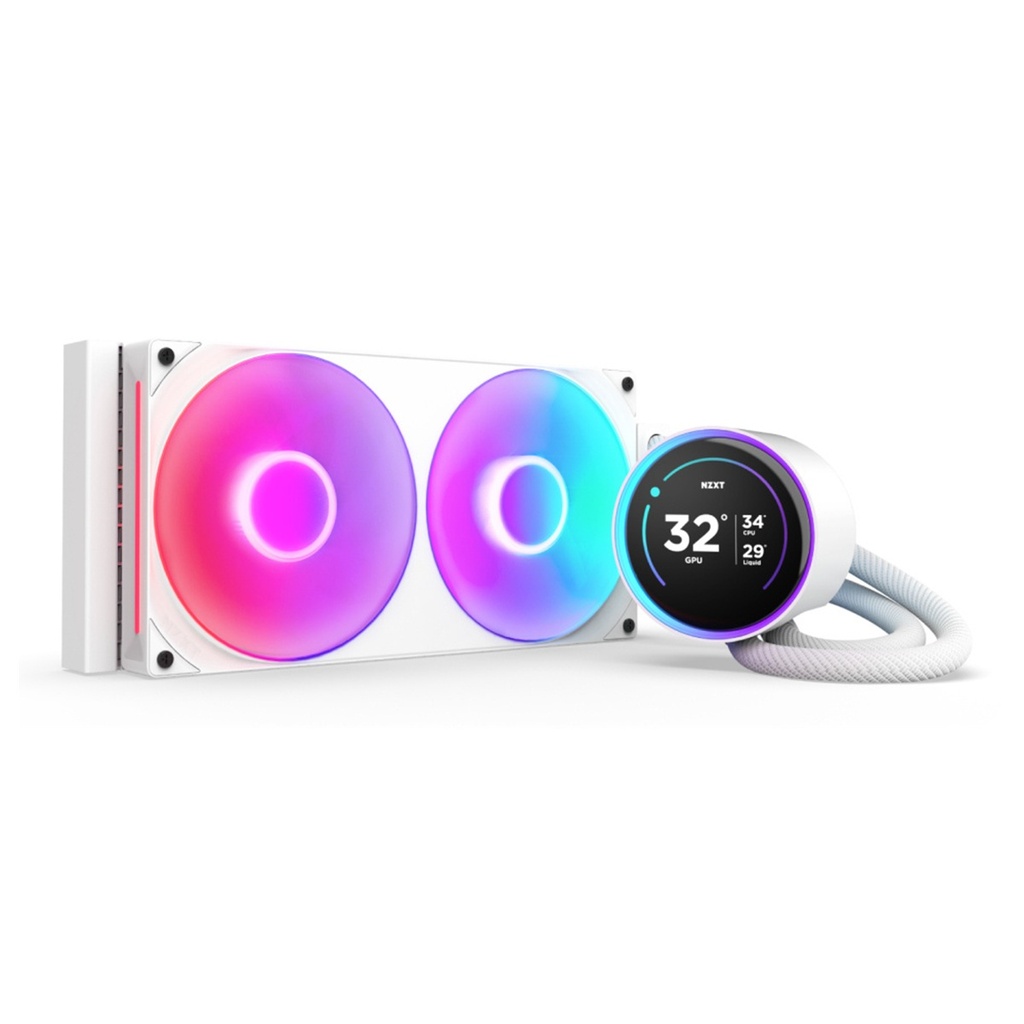 Enfriamiento Líquido Para CPU NZXT Kraken Elite 280 RGB 2x 140mm Hasta 2000RPM
