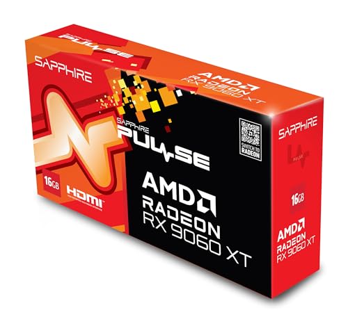 Tarjeta de Video Sapphire AMD Radeon RX 9060 XT Pulse, 16GB 128-bit GDDR6, PCI Express 5.0