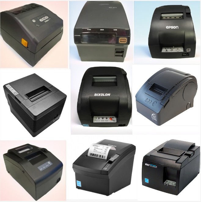 Lote de 12 impresoras para punto de venta, varias marcas