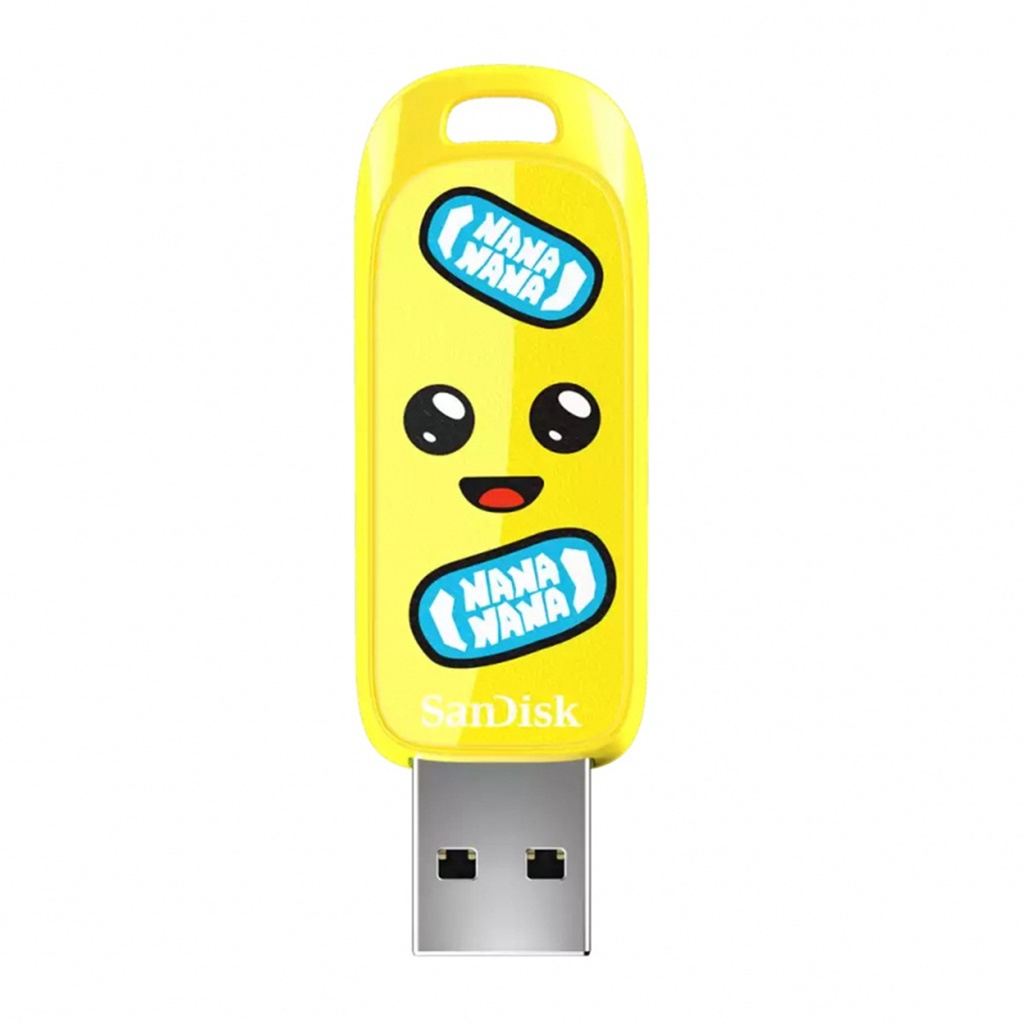 Memoria USB SanDisk Fortnite Peely 128GB USB A 3.0 Lectura 130MB/s Escritura 50MB/s