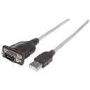 Cable USB Serial Manhattan USB Macho - DB9 Macho 45cm