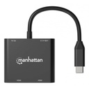 Adaptador USB C Manhattan 154321 USB C Macho - HDMI Hembra 15cm
