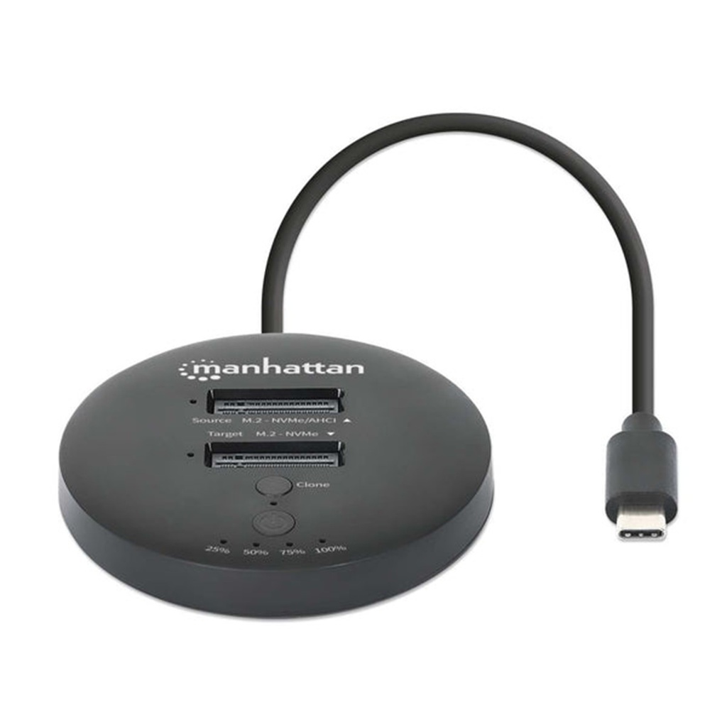 Gabinete de Disco Duro Manhattan 130752 M.2 USB C 2.0