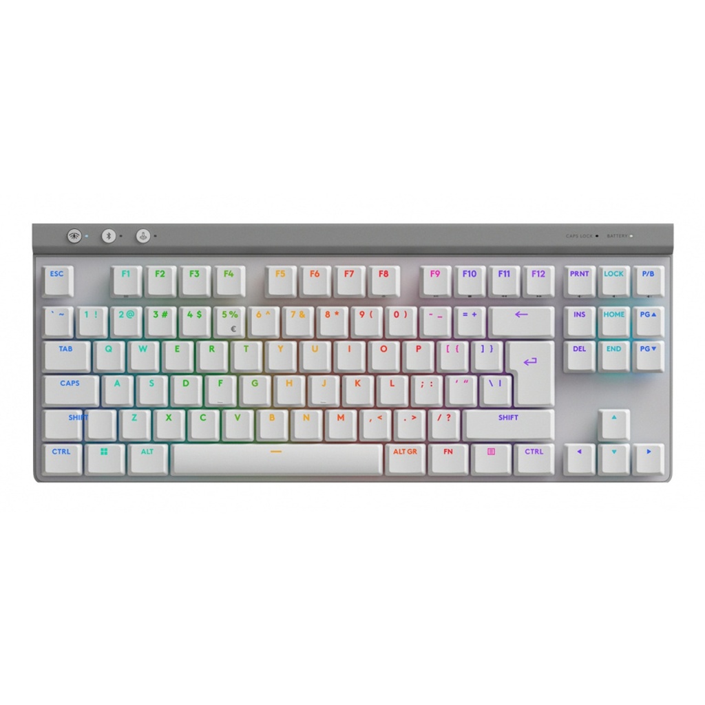 Teclado Mecánico Gamer Logitech G515 Lightspeed LED RGB TKL Logitech GL Tactile RF Inalámbrico/Bluetooth Inglés