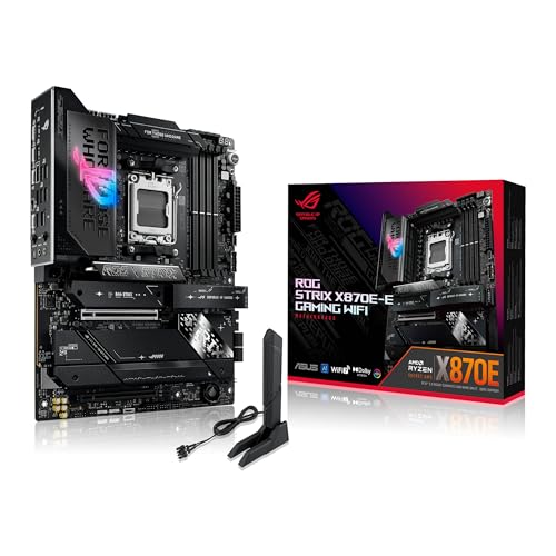 Tarjeta madre asus rog strix x870e-e gaming wifi socket am5 4*ddr5 hdmi dp pci-e 5.0 atx