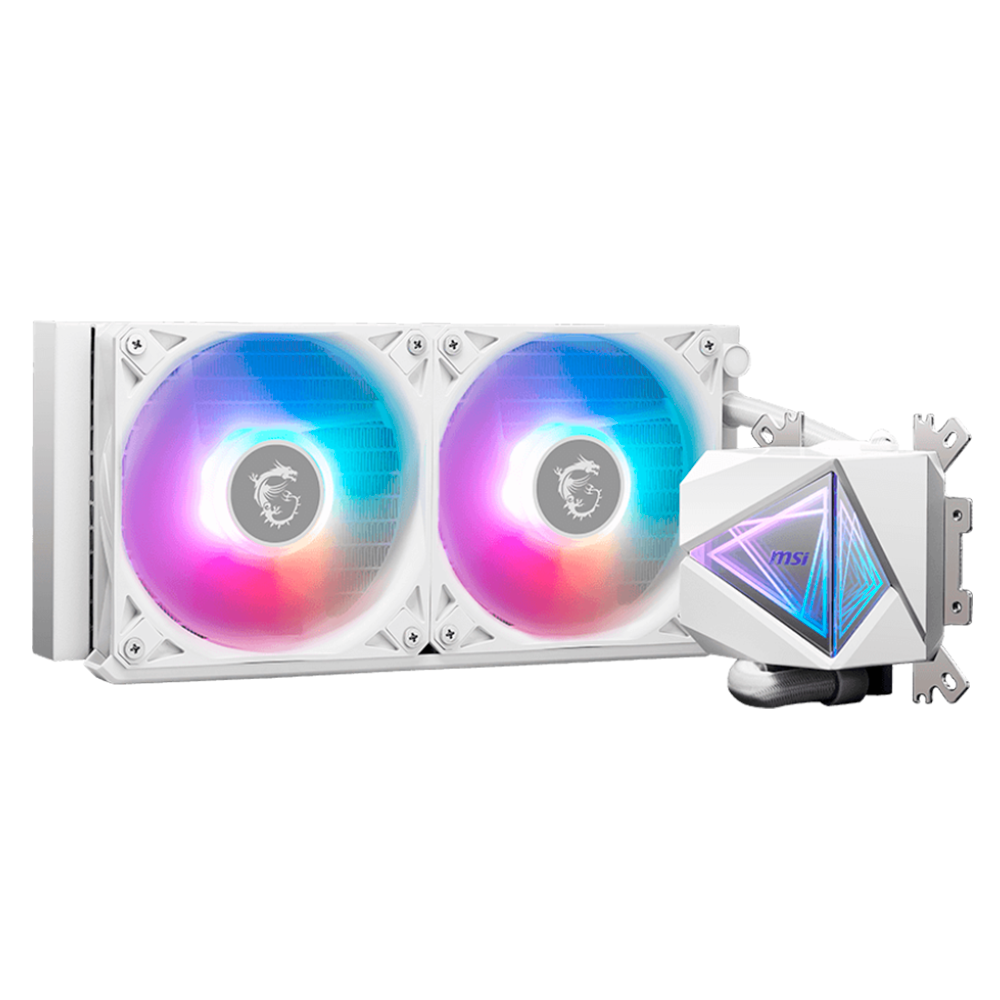 MSI MAG CORELIQUID I240 Enfriamiento Líquido para CPU, 2x 120mm, hasta 2100RPM, Blanco