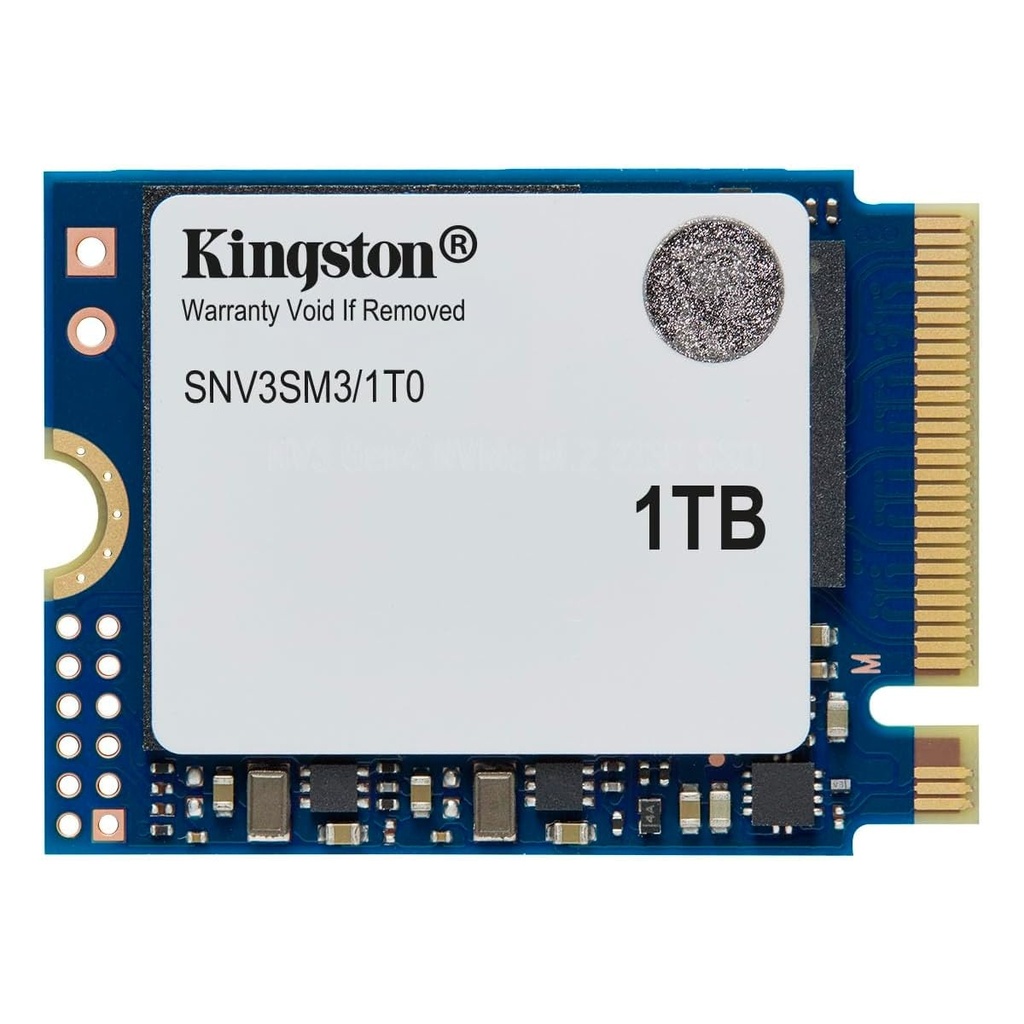 Unidad SSD Kingston SNV3SM3/1T0 NVMe 1TB M.2 4000 MB/s Escritura 6000 MB/s Lectura PCI Express 4.0