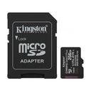 Memoria Flash Kingston Canvas Select Plus Gen3 256GB MicroSD UHS-I Clase 10 Con Adaptador