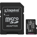 Memoria Flash Kingston Canvas Select Plus Gen 3 512GB MicroSDXC UHS-I Clase 10 Con Adaptador