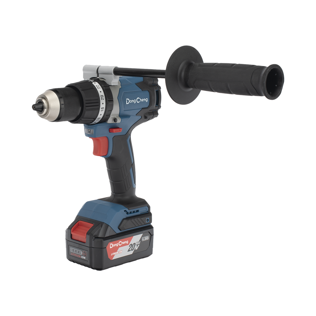 Rotomartillo / taladro inalámbrico sin carbones de 20v, incluye 2 baterías de 4.0ah, cargador y maletín.