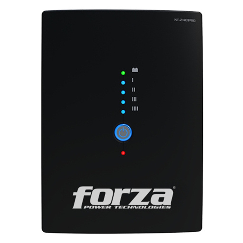 No Break Forza Power Technologies NT-2401PRO Línea Interactiva 1.2kW 2.4kVA Entrada 89V-145V Salida 120V 10 Salidas