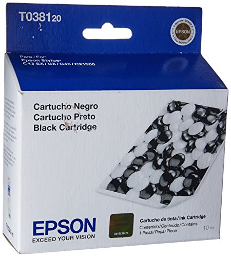 Cartucho De Tinta Epson T038120 Color Negro De 10 Ml