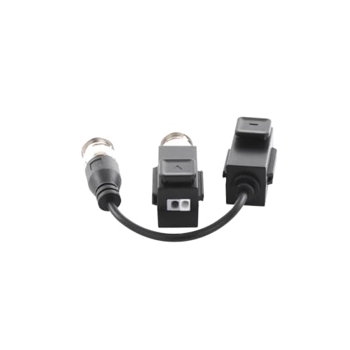 Kit de transceptor (balluns) turbohd con boton push / hasta 8 mp (4k) / 100% cobre / soporta hd-tvi / ahd /cvi /cvbs / audio por coaxitron / datos para menu de configurar camaras