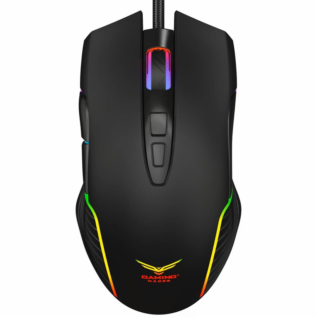 Mouse Gamer Naceb Obelisk Alámbrico Óptico 3.600DPI USB A