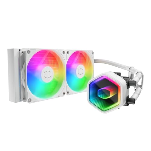 Ventilador p/cpu cooler master mlw-d24m-a18pa-rw masterliquid 240 core ii white edition