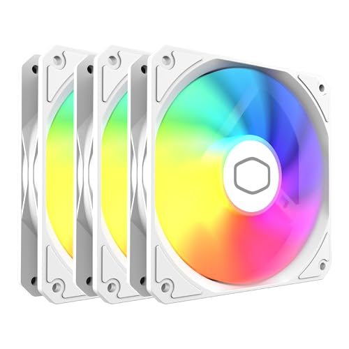 Kit 3 Ventiladores Cooler Master MF120 Lite / ARGB / 3x120mm / PWM Dinámico 1.750 RPM / Negro / MFW-B2DW-173PA-R1