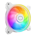 Ventilador p/gabinete cooler master mfl-b2dw-21np2-r2 masterfan mf120 halo2 blanco argb