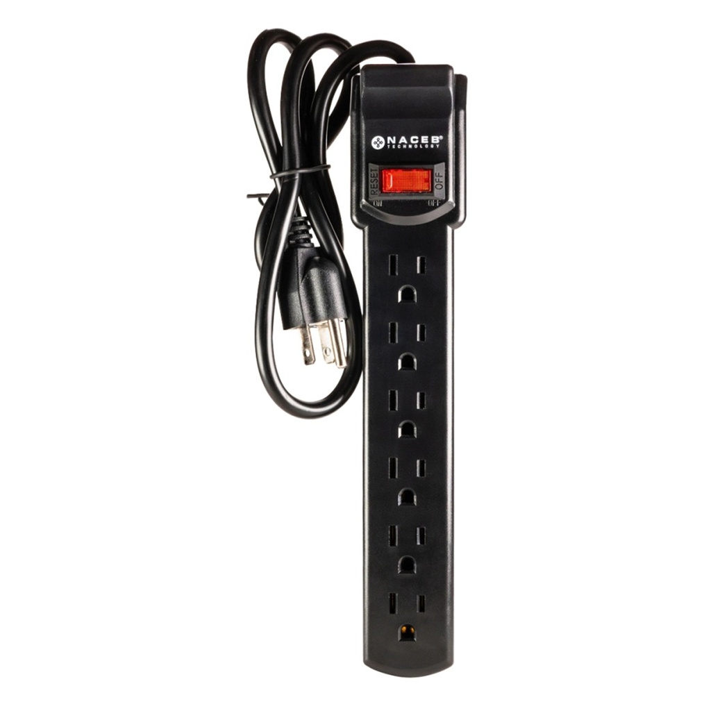 Multicontacto Naceb NA-0706 6 Salidas 125V 15A 79cm 