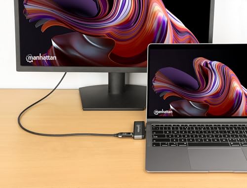 Docking usb-c manhattan 4 ptos hdmi/usb-a/3.5mm/usb-c pd sin cable
