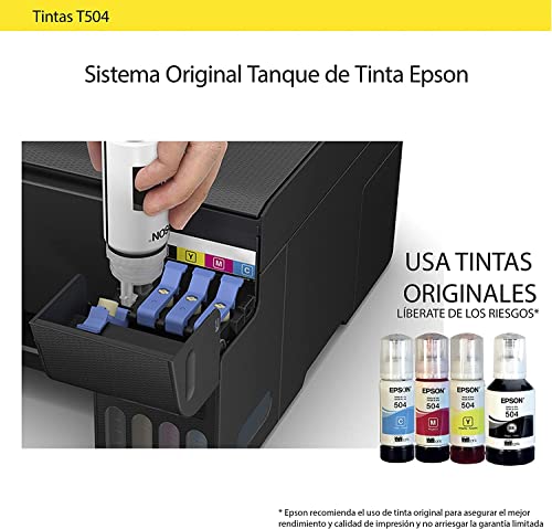 Tinta epson original t504 70ml ecotank l4150/l4160 color cian
