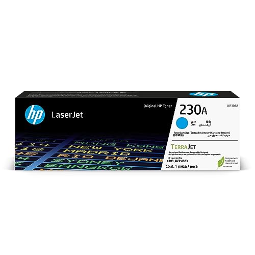 Toner hp 230a cyan laserjet para mfp 4302 4303 w2301a