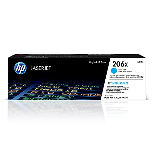 Toner hp 206x laserjet cyan para pro m255 w2111x