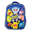 Pc-085089 mochila escolar para niños múltiples compartimentos modelo kiddo monstruos | perfect choice: diseñada para brindar comodidad -