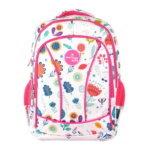 Mochila Escolar Infantil - Modelo Brooklyn Flores - Perfect Choice