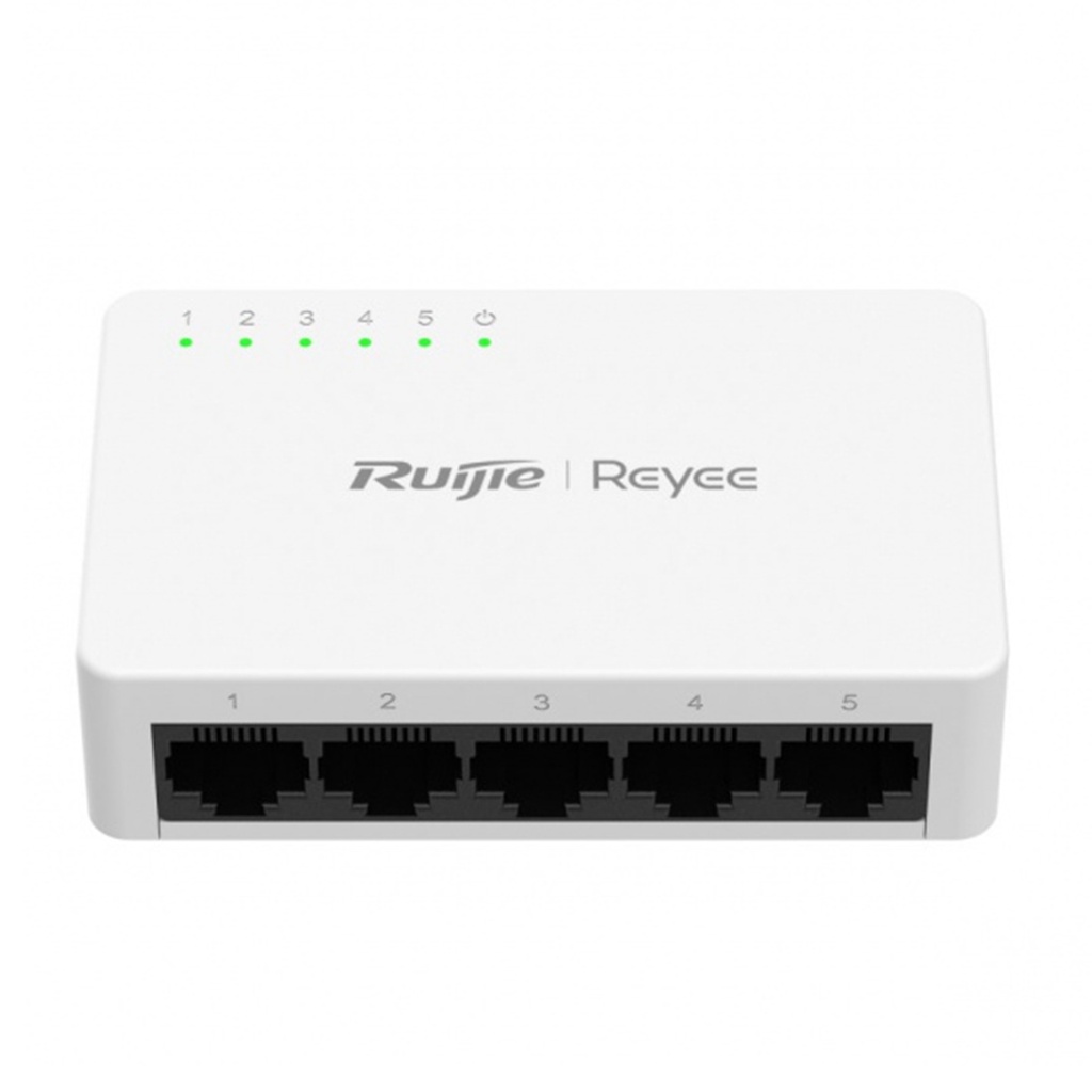 Switch Ruijie Gigabit Ethernet RG-ES05G-L 5x RJ-45 10/100/1000Mbps 1 Gbit/s 2.000 Entradas No Administrable