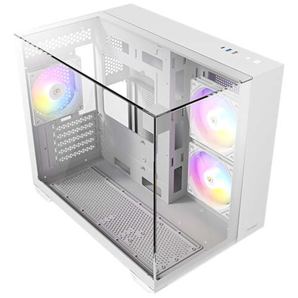 Gabinete Antec CX600M Trío ARGB Mini-Tower Mini-ITX USB 2.0 sin Fuente 3 Ventiladores Instalados