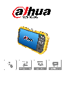 Dahua pfm907 -probador de video ip y hdcvi/ soporta compresión de video h.265 y h.264/ control ptz/ soporta audio/ multimetro in