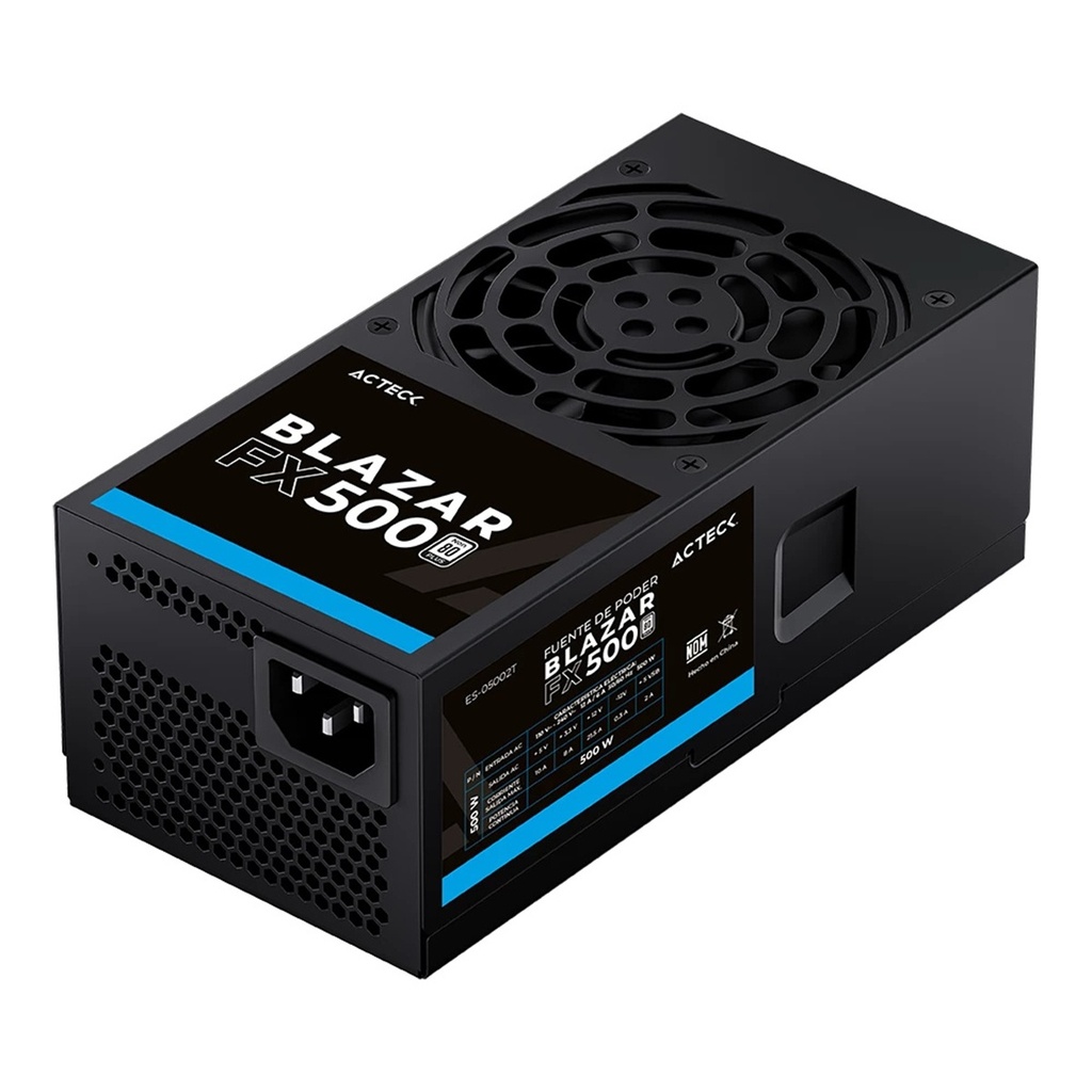 Fuente de Poder Acteck FX500 24-pin ATX 80mm 500W 