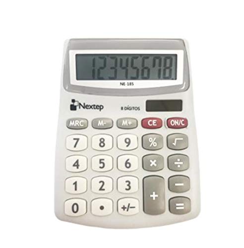 Calculadora nextep 8 digitos semi escritorio batería solar ne-185