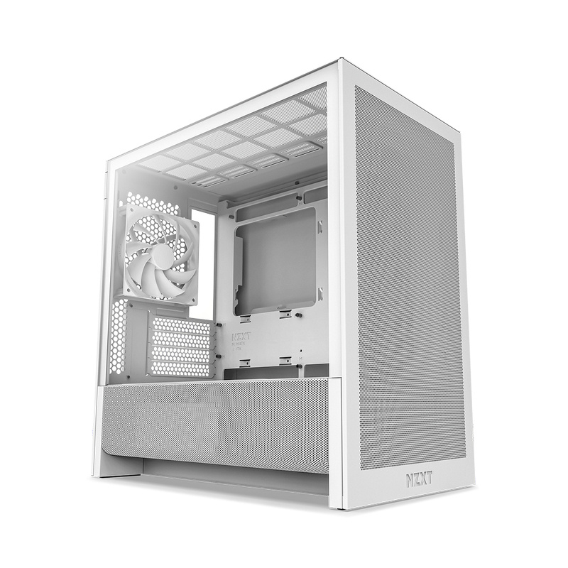 Gabinete NZXT H3 Flow, Midi-Tower, Micro-ATX/Mini-ITX, USB 3.0, sin Fuente, 1 Ventilador Instalado, Blanco
