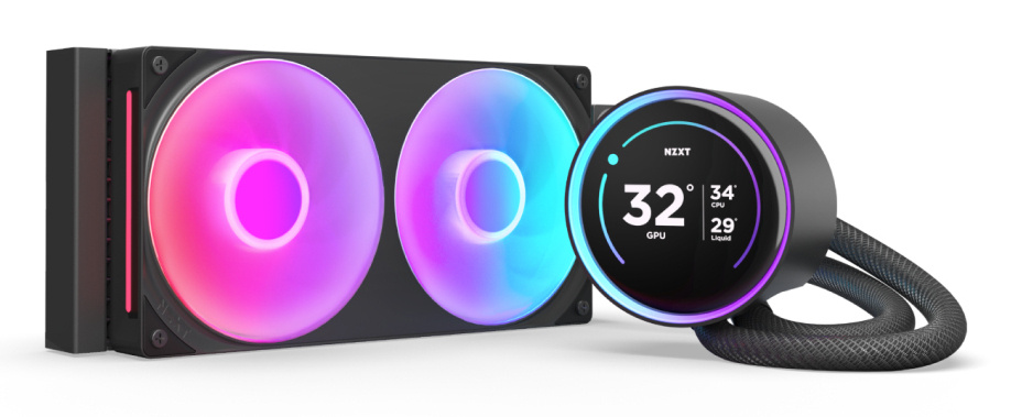 NZXT Kraken Elite 240 RGB V2 Enfriamiento Líquido para CPU, 2x 120mm, hasta 2400RPM, Negro