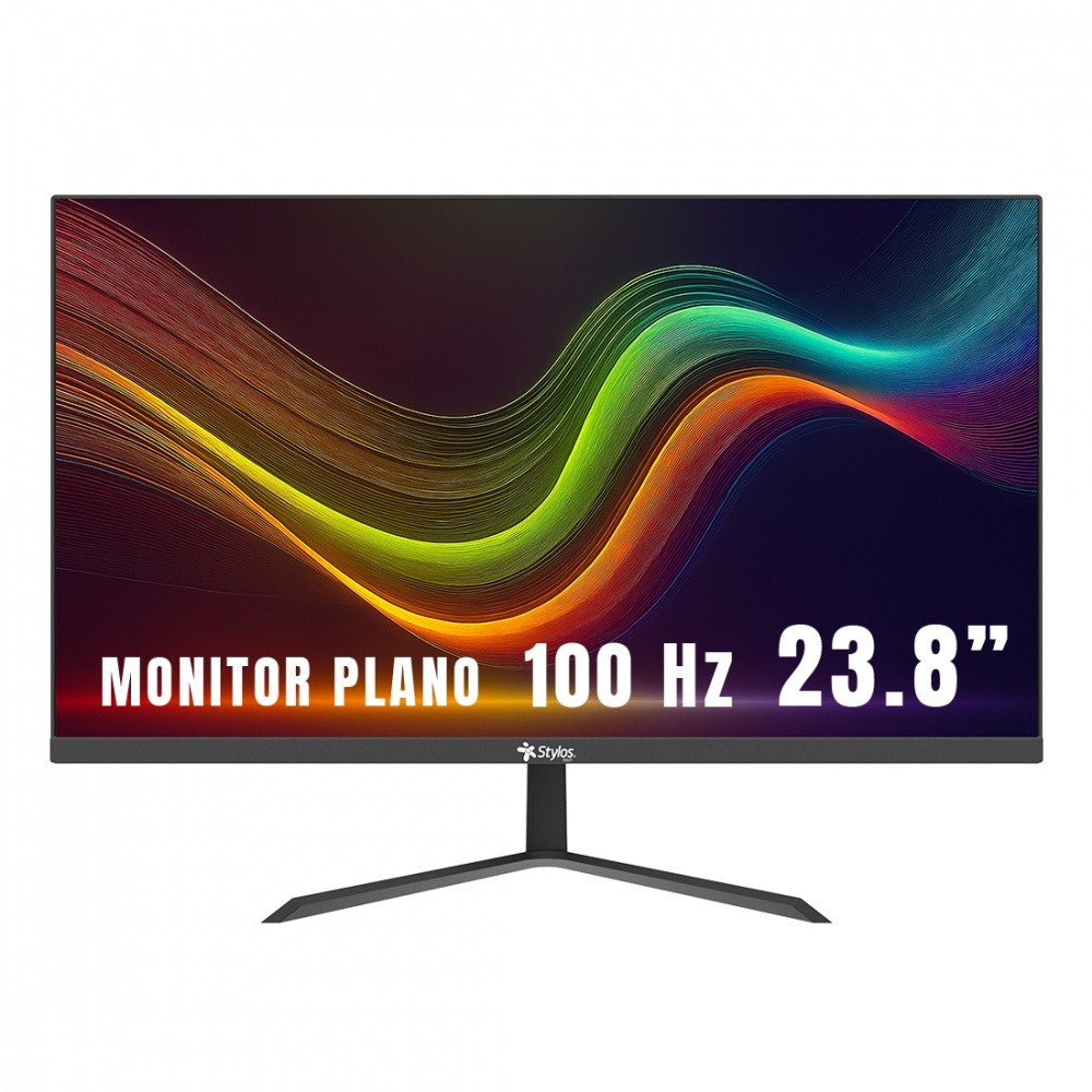 Monitor Stylos STPMOT7B LED 23.8", 1920x1080 Full HD, 100Hz, HDMI, Negro